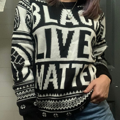 BLM Ugly Christmas Sweater - Black Lives Matter